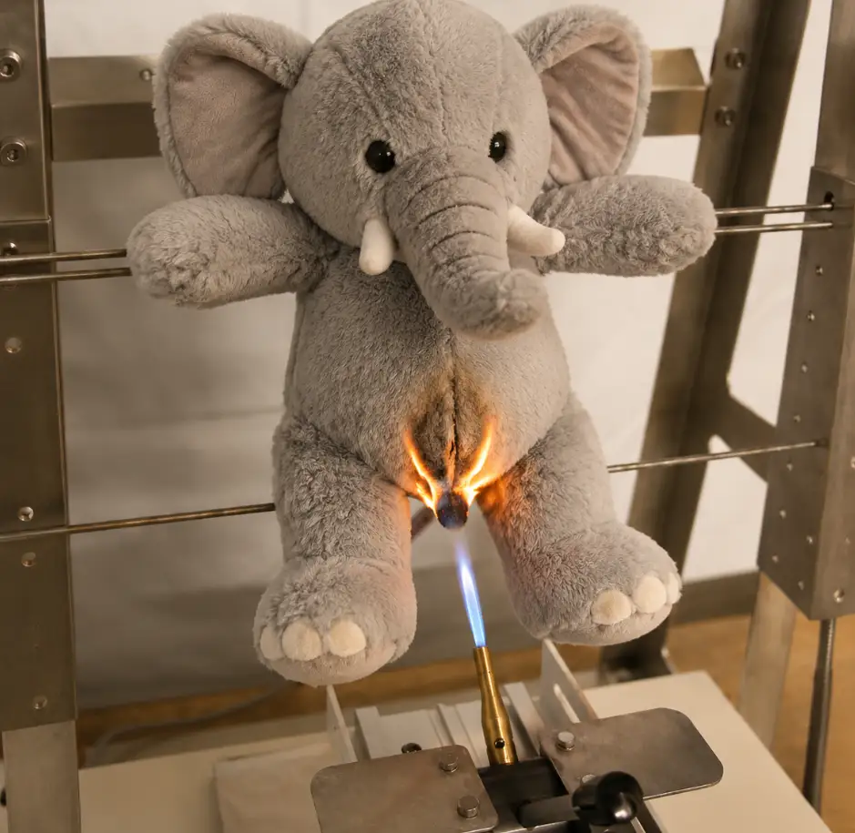 EN71-2 Flammability Testing Apply to Plush Toys