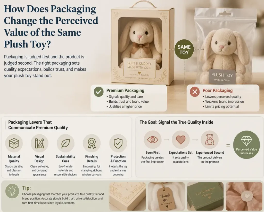How Does Packaging Change the Perceived Value of the Same Plush Toy