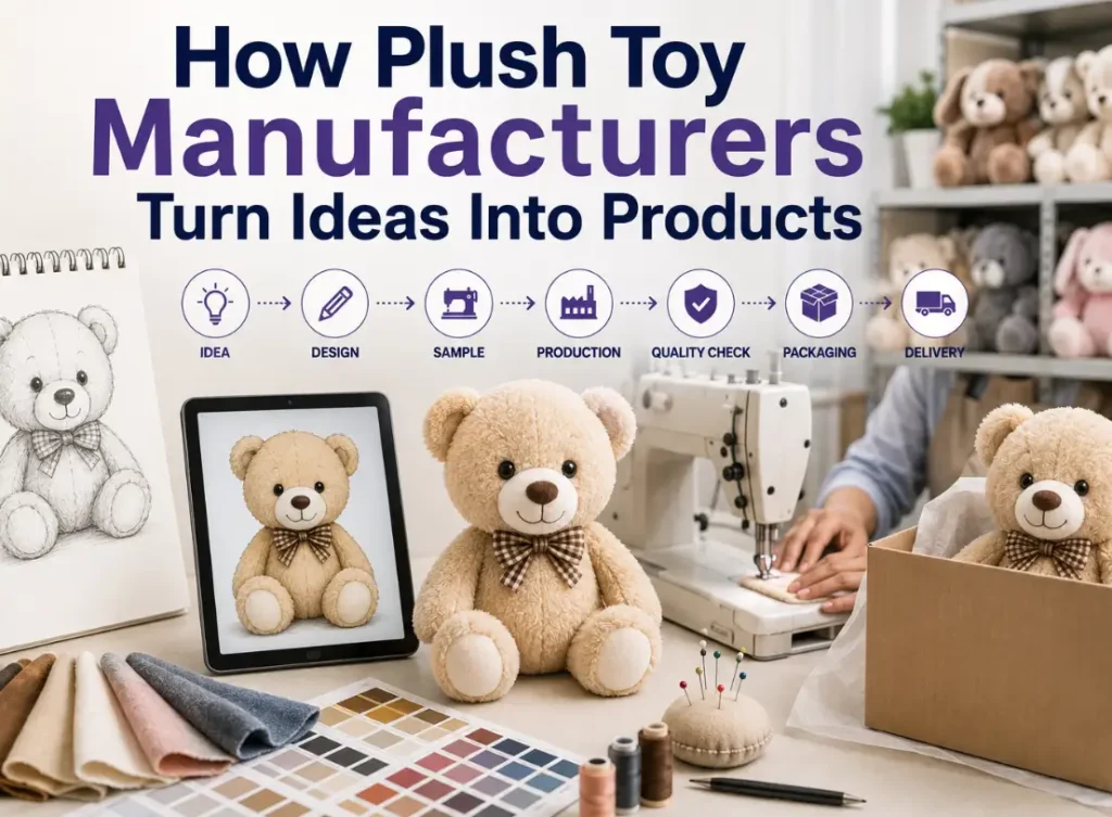 How Plush Toy Manufacturers Turn Ideas Into Products